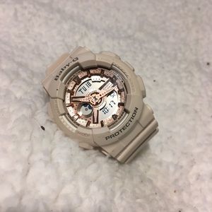 Casio Baby-G Ladies Pink Beige Watch